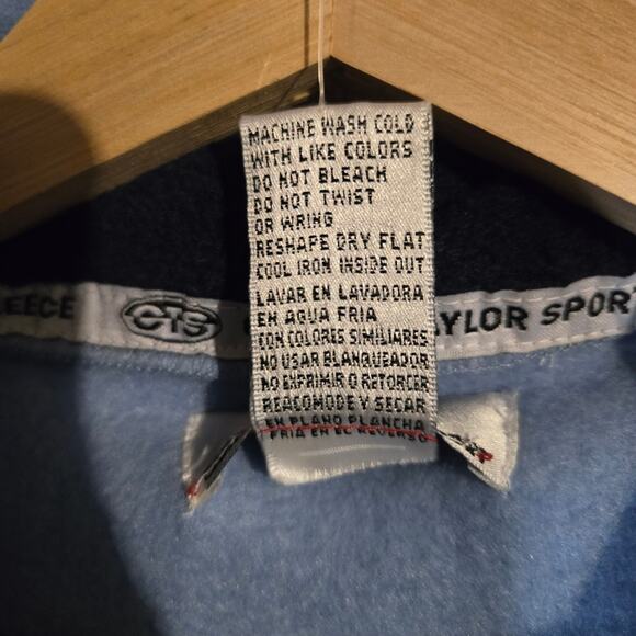 CAROLYN TAYLOR SPORT Blue Fleece Jacket L/G NWT 0257 - Picture 7 of 8